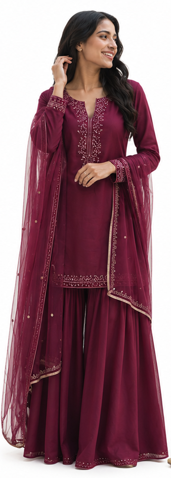 Gulab Farshi Set - pose 1