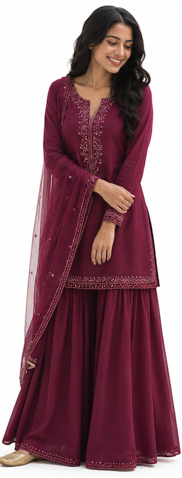 Gulab Farshi Set - pose 2