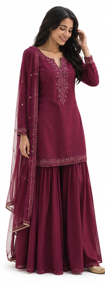 Gulab Farshi Set - pose 3